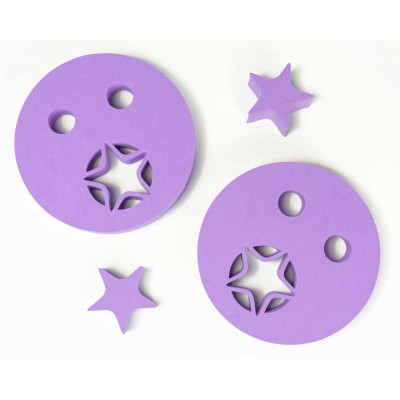 Foam Arm Rings STAR (purple)