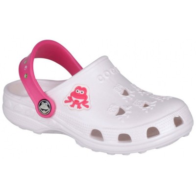 Children's sandals COQUI LITTLE FROG WHITE/PINK