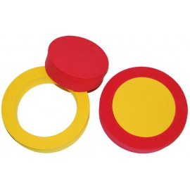 Pěnový kroužek 2ks (červená, žlutá)