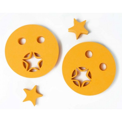 Foam Arm Rings STAR (orange)