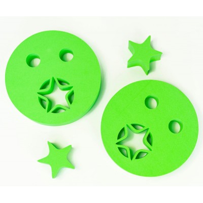 Foam Arm Rings STAR (green)